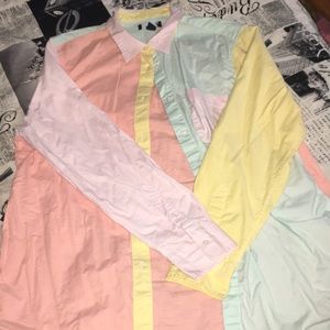 Pastel button up